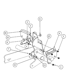 Foot Pedal Deck Lift Assembly Diagram and Parts List for M54-HN 53BB5ETW750-24-HP Cub Cadet Lawn Tractor
